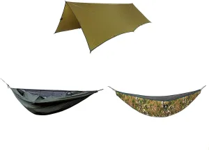 OneTigris Hideout Hammock Underquilt   Bulwark All Season Camping Tarp   KOMPOUND Camping Hammock