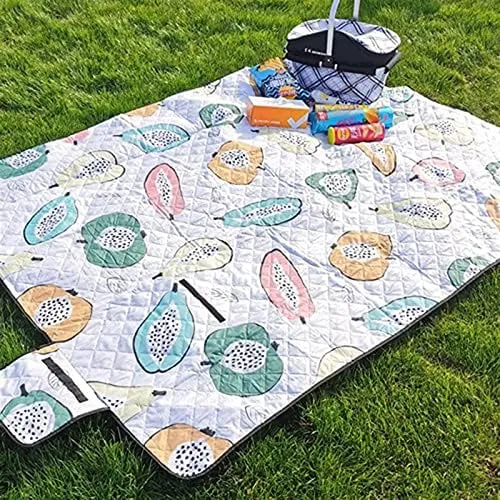 ONURTH Beach Accessories, Outdoor Picnic Mat Moisture Waterproof Washable Hiking Beach Play Blanket Lightweig Foldable Sleeping Camping Pad (Color : B)