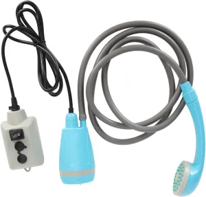 OUKENS Portable Outdoor Shower Kit, USB Rechargeable Camping Shower Set with Water Pump,Portable Camp Shower Portable Shower for Campin Blue, Outdoor Camp Shower