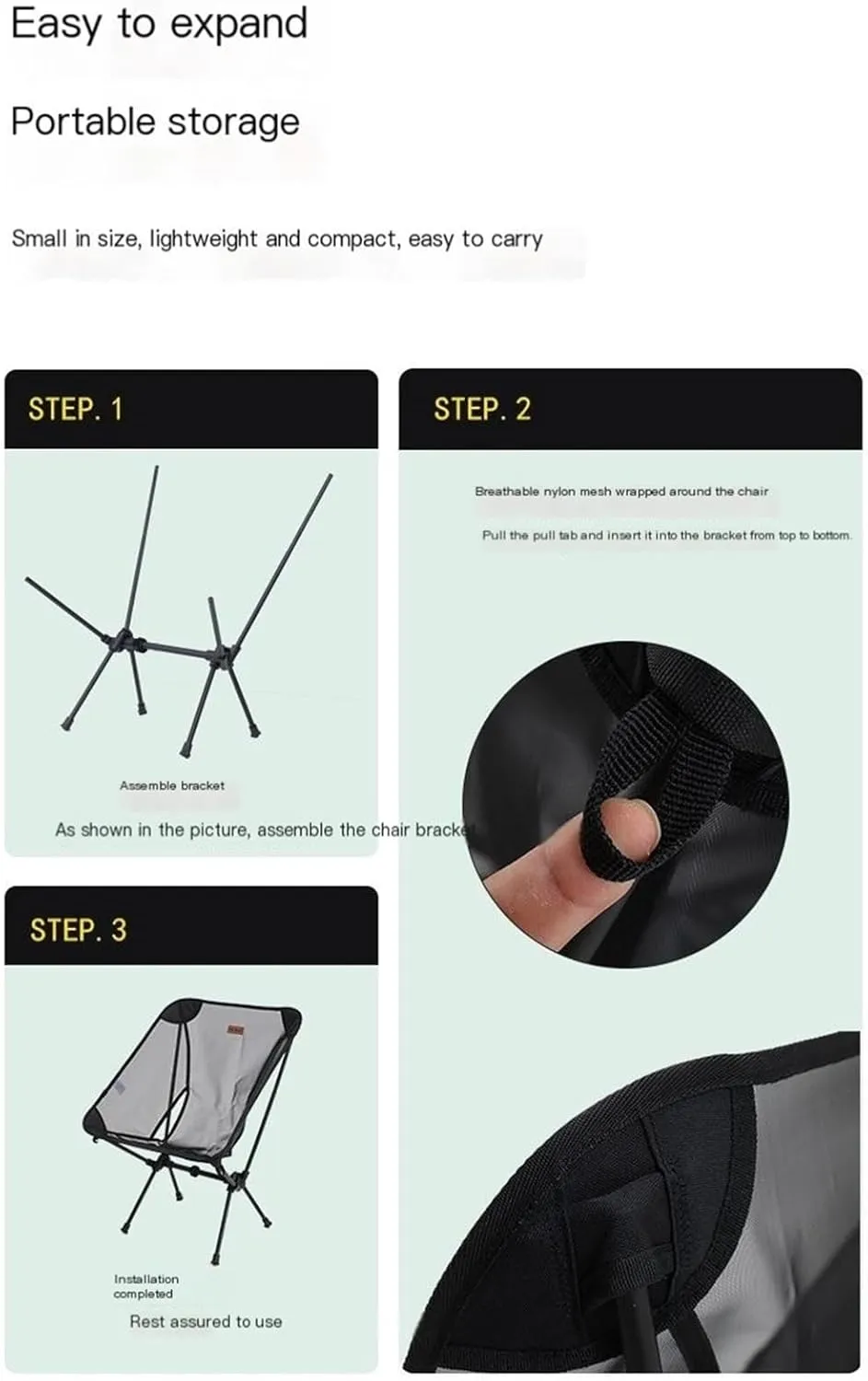 Outdoor Breathable Chair Portable Fishing Foldable Camping Leisure Beach Sketching Chair
