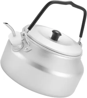 Outdoor Camping Kettle Whistling Stainless Steel Tea Pot Compact Stovetop Kettle
