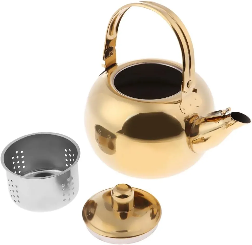 Outdoor Camping Stainless Steel Tea Kettle Coffee Pot