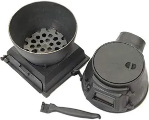 Outdoor Camping Wood Stove, Steel Wood-burning Stove, Multi-purpose Camping Stove, for Tent, Heating and Cooking, Camping Picnic Stove Cooker