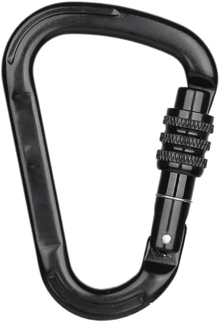 Outdoor Carabiner 25kN Connector Lock Spring-Loaded Gate Buckle Carabiner