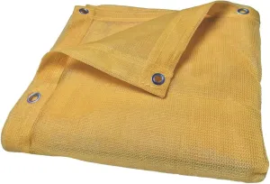 Outdoor Desert Mesh Tarp/Construction Fence Screen Shade (Tan) (6' x 8')