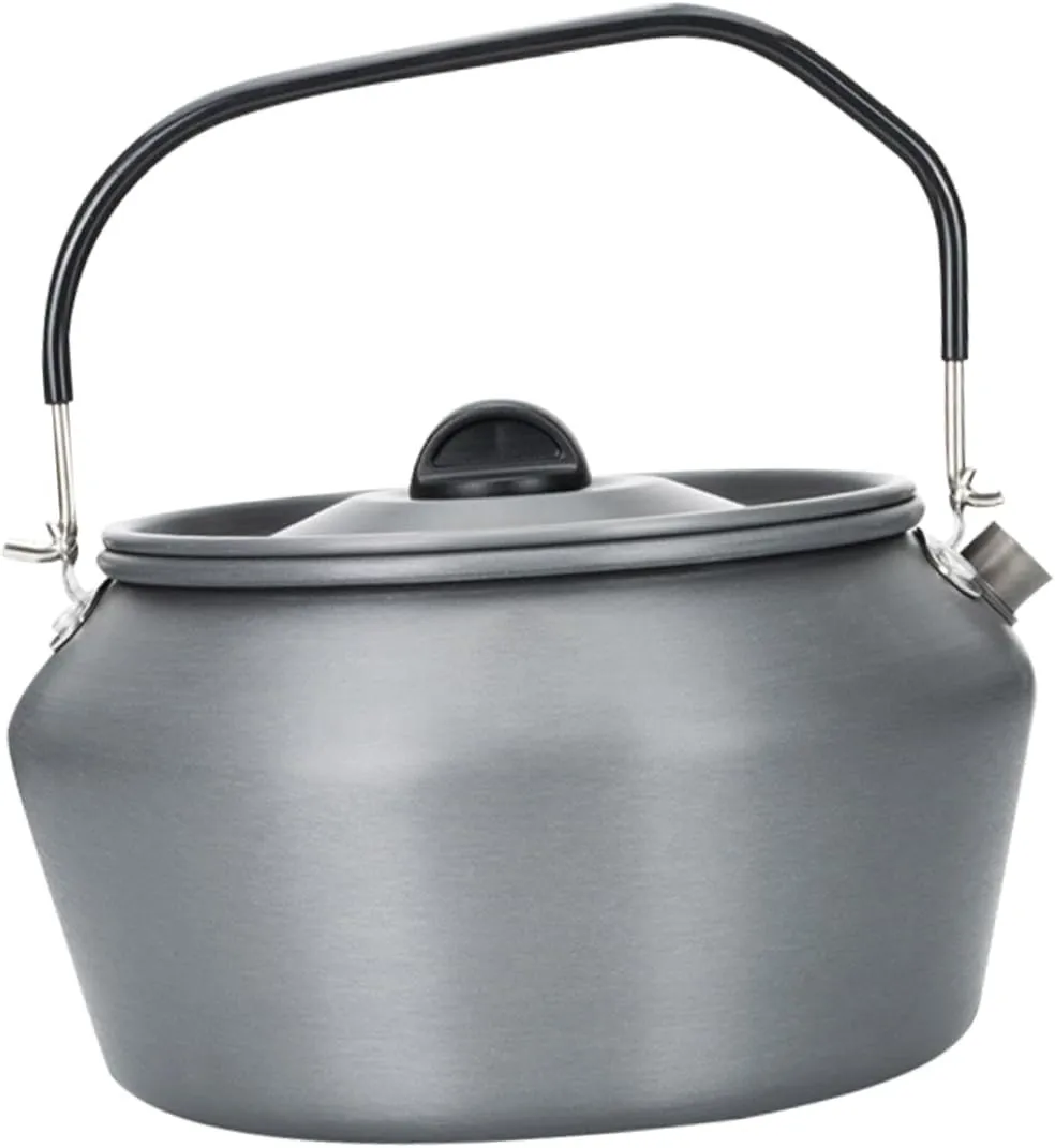 Outdoor Kettle Camping Boiling Kettle Easy Operation Portable Tea Pot Spout Design