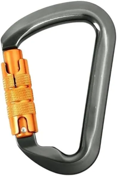 Outdoor Mountain Carabiner Equipment Aluminum Alloy Carabiner Carabiner(Auto Gray)