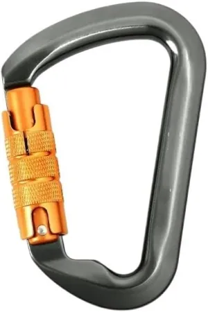 Outdoor Mountain Carabiner Equipment Aluminum Alloy Carabiner Carabiner(Auto Gray)