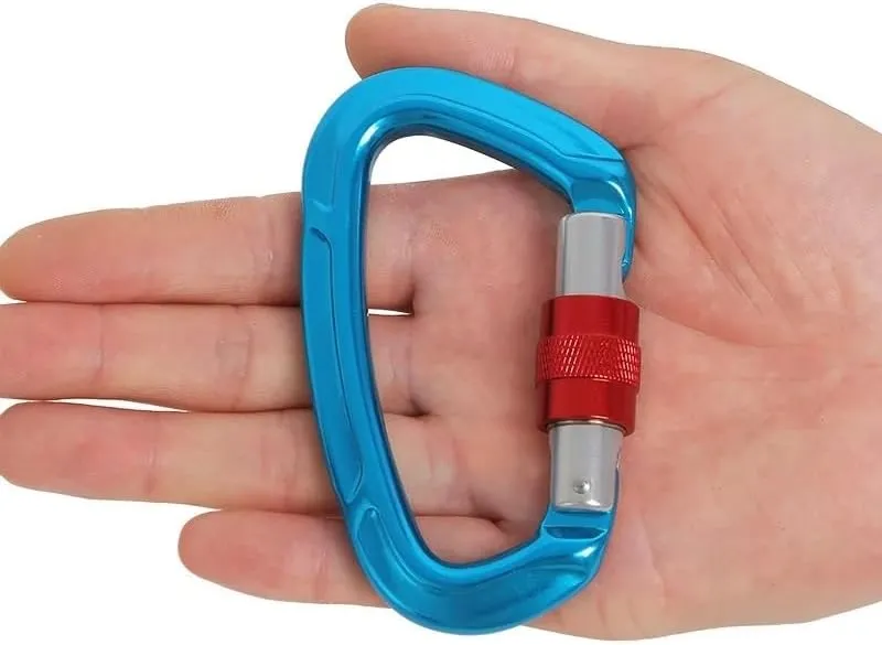 Outdoor Professional Carabiner Lock D-Shape Buckle for Keys Tools Equipment Carabiner