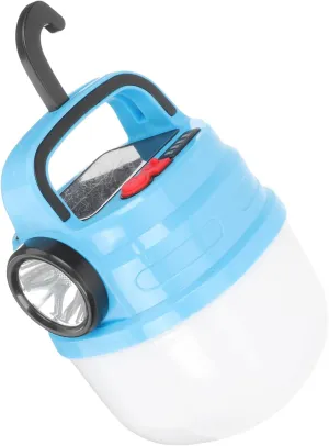 Outdoor Solar Camping Lantern Removable Hook Portable Led Tent Light Rechargeable Emergency Light for Hiking Outdoor Use Compact