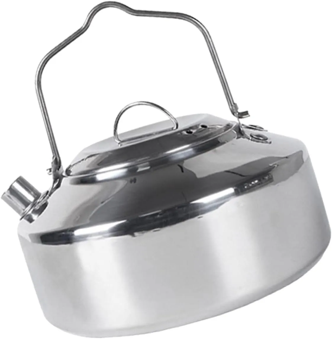 Outdoor Stainless Steel Kettle Compact Tea Foldable Water Container Portable Camping Cookware