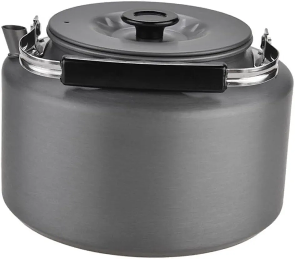 Outdoor Tea Pot 2l Aluminum Camping Kettle Portable Water Infuser for Home