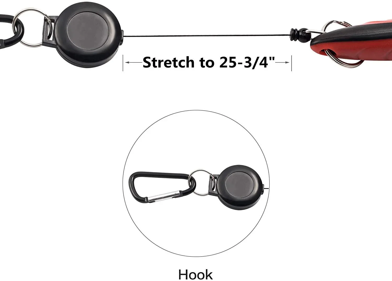 Pack of 2 Golf Club Brush Groove Cleaner with Retractable Zip-Line and Aluminum Carabiner Cleaning Tools
