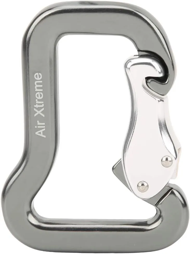Parachute Carabiner, Aluminium Alloy Oval Indoor Outdoor Climbing Carabiner, Professional Heavy Duty Locking Carabiner, Dedicated Paraglider Main Hook Accessory