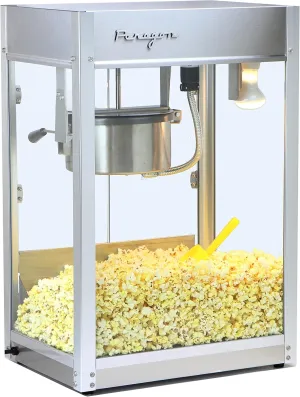 Paragon Pro-Series Commercial Popcorn Machine Popcorn Popper - 8 Ounce Stainless Steel