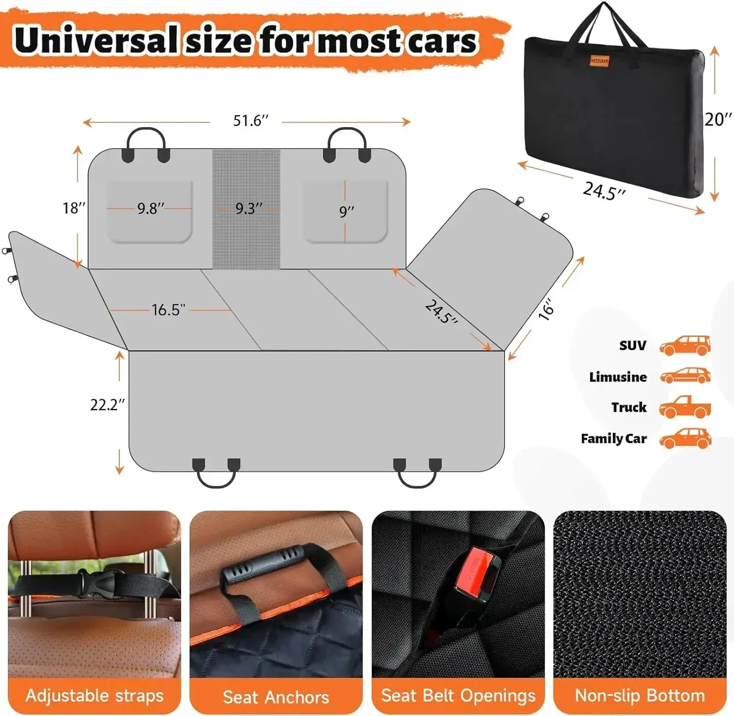 Pet Waterproof Car Mat