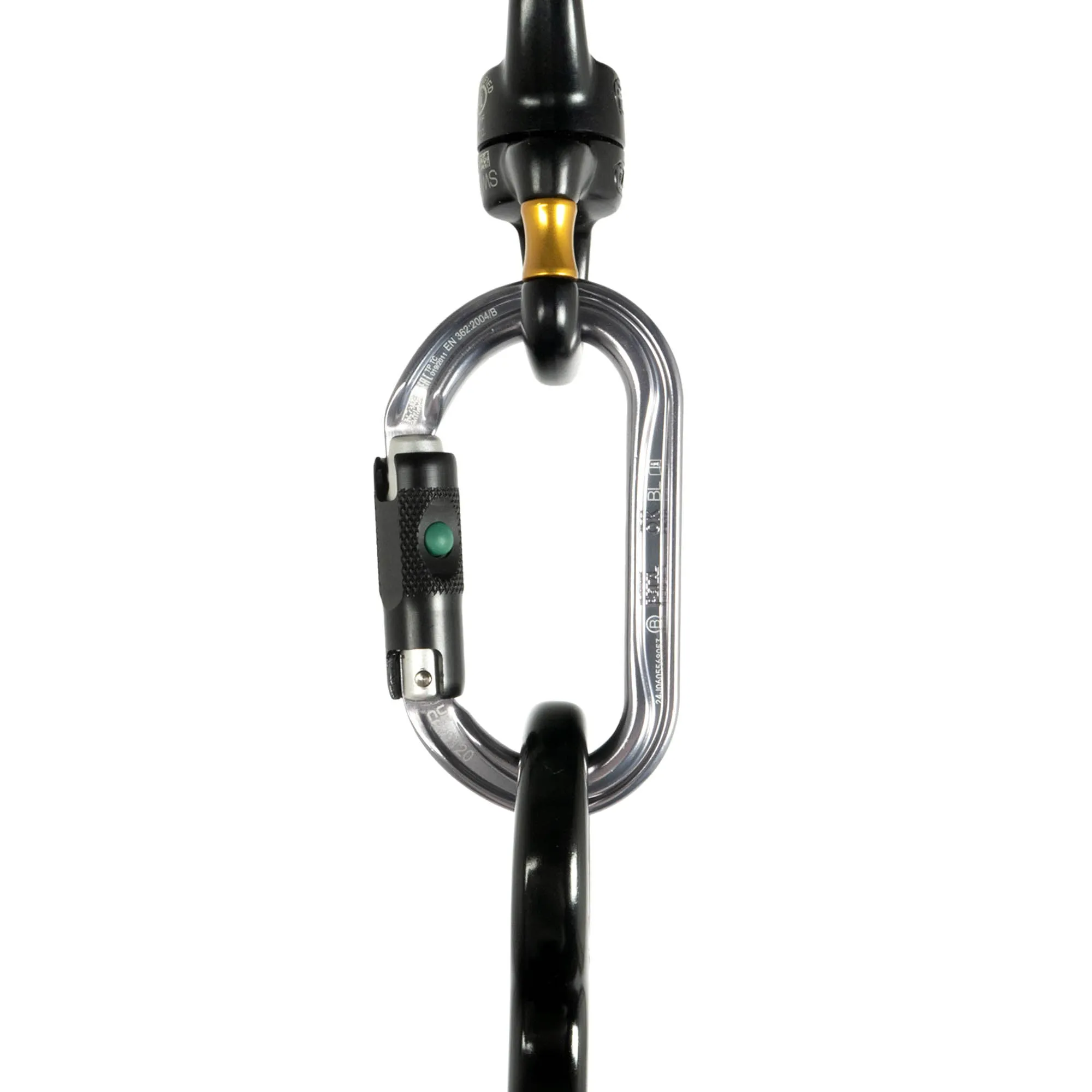 Petzl OK Ball-Lock Oval Aluminum Carabiner - M33A BL