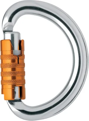 PETZL, Omni, Semi-Circle Carabiner for Climbing Harnesses, Triact-Lock