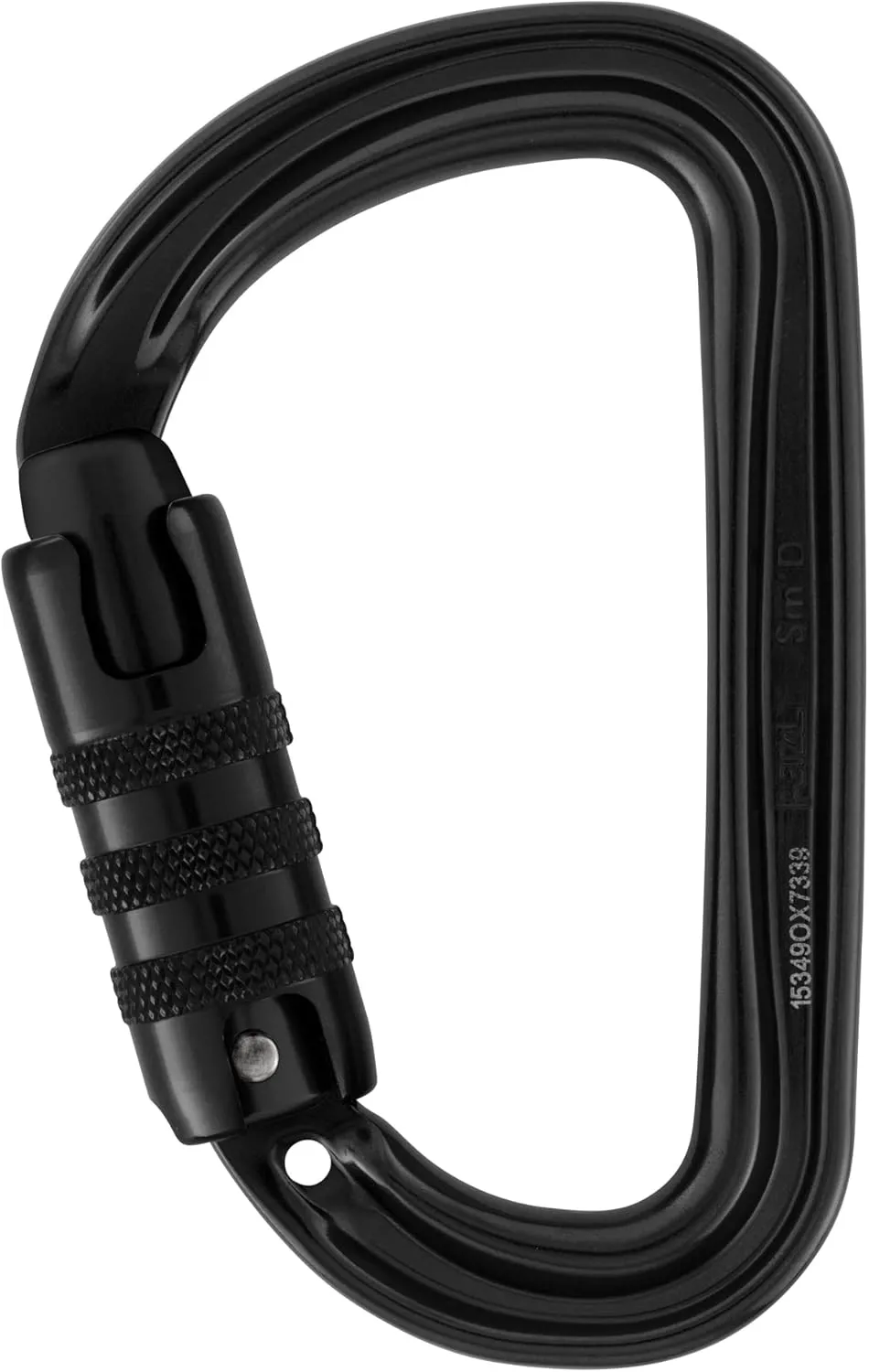Petzl Sm'D Carabiner - Versatile, Lightweight, Compact, D-Shaped Locking Carabiner for Rock and Ice Climbing