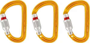 Petzl Sm'D Carabiner - Versatile, Lightweight, Compact, D-Shaped Locking Carabiner for Rock and Ice Climbing