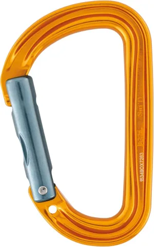 Petzl SM'D Wall Carabiner - Compact, Lightweight D-Shaped Carabiner for Aid Climbing and Racking Gear