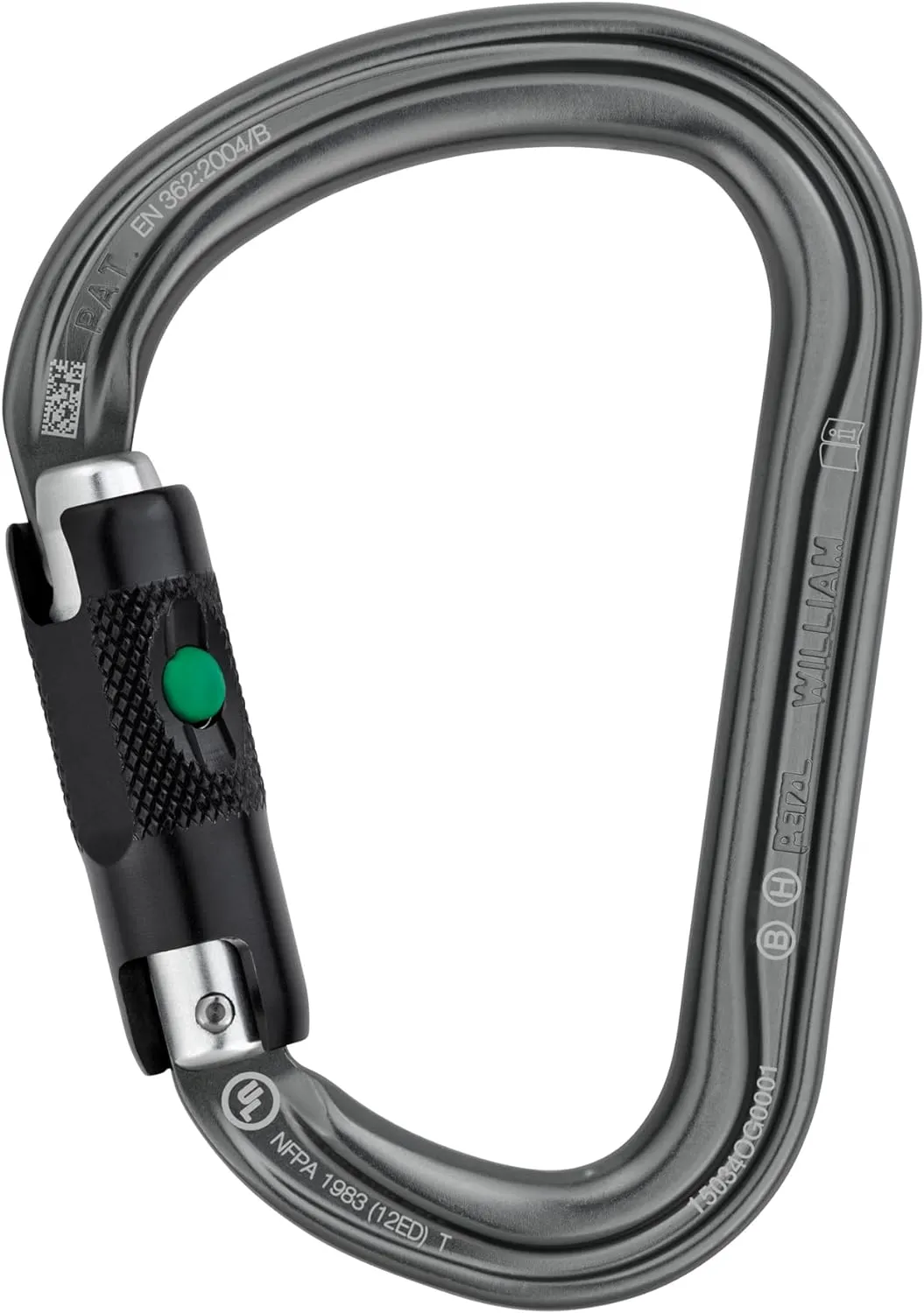 PETZL, William Carabiner - Lightweight Asymmetrical Large-Capacity Carabiner
