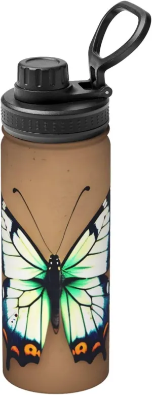 PHAYAH Cute Little Butterfly Camping Hiking Hydration Flask Stainless Steel, Double Walled & Vacuum Insulated Water Bottle
