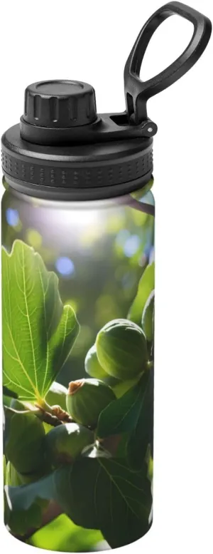 PHAYAH Fig Camping Hiking Hydration Flask Stainless Steel, Double Walled & Vacuum Insulated Water Bottle