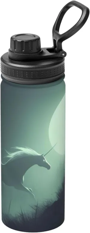PHAYAH Misty Unicorn Camping Hiking Hydration Flask Stainless Steel, Double Walled & Vacuum Insulated Water Bottle