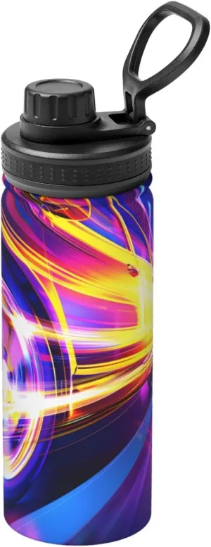 PHAYAH Racing Speed Camping Hiking Hydration Flask Stainless Steel, Double Walled & Vacuum Insulated Water Bottle