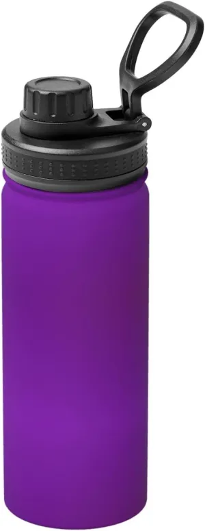 PHAYAH Solid Color Dark Purple Camping Hiking Hydration Flask Stainless Steel, Double Walled & Vacuum Insulated Water Bottle
