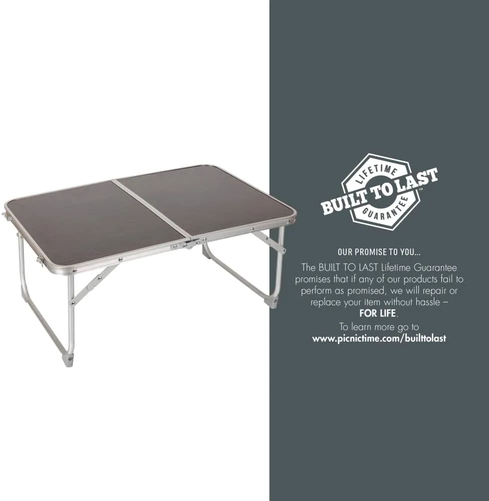 PICNIC TIME NCAA Concert Portable, Small Folding, Mini Picnic Table