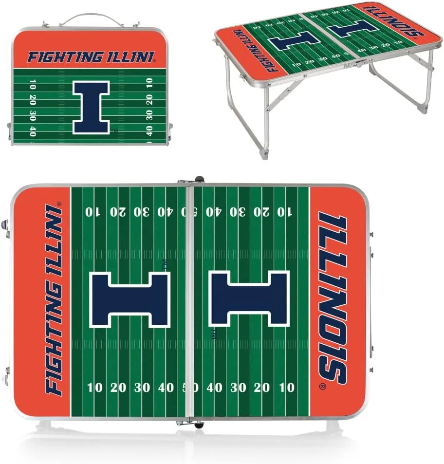 PICNIC TIME NCAA Concert Portable, Small Folding, Mini Picnic Table