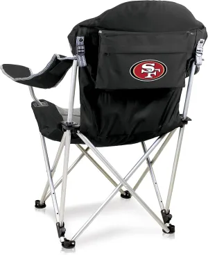 PICNIC TIME NFL Reclining Camp, Beach Adults, Sports Chair with Carry Bag