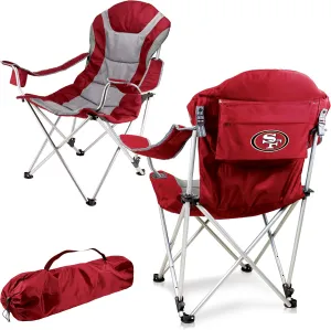 PICNIC TIME NFL Reclining Camp, Beach Adults, Sports Chair with Carry Bag