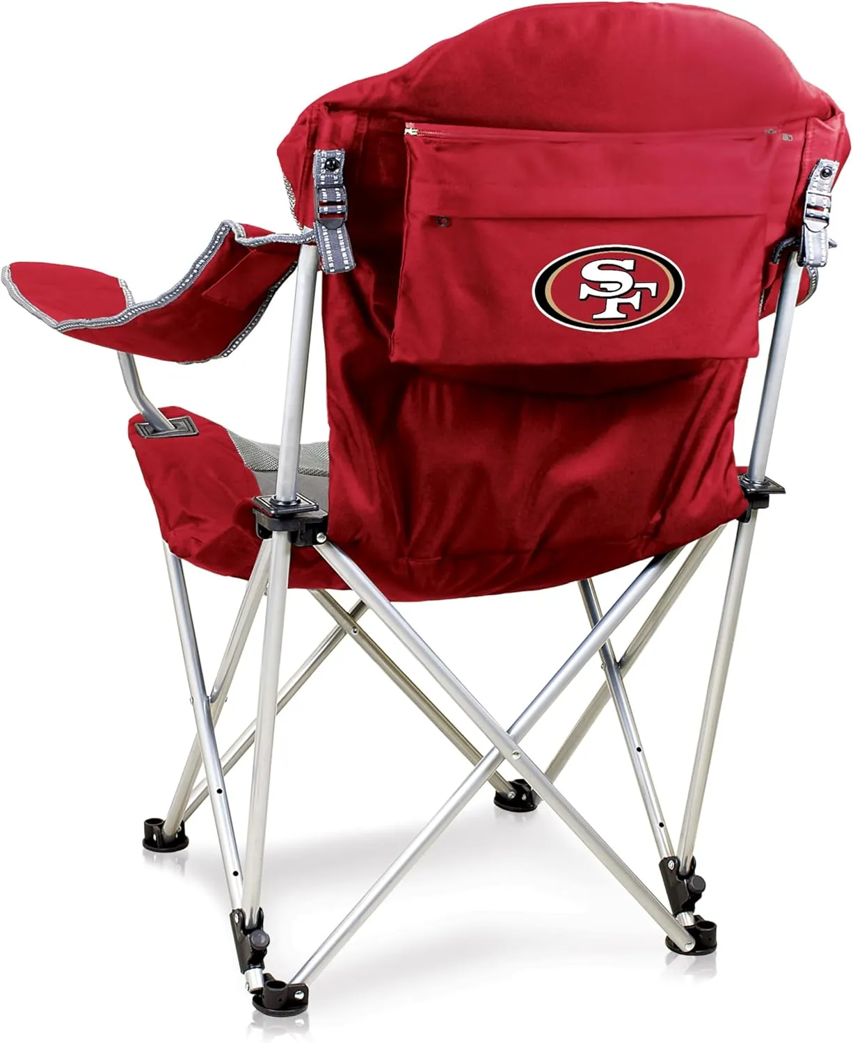 PICNIC TIME NFL Reclining Camp, Beach Adults, Sports Chair with Carry Bag