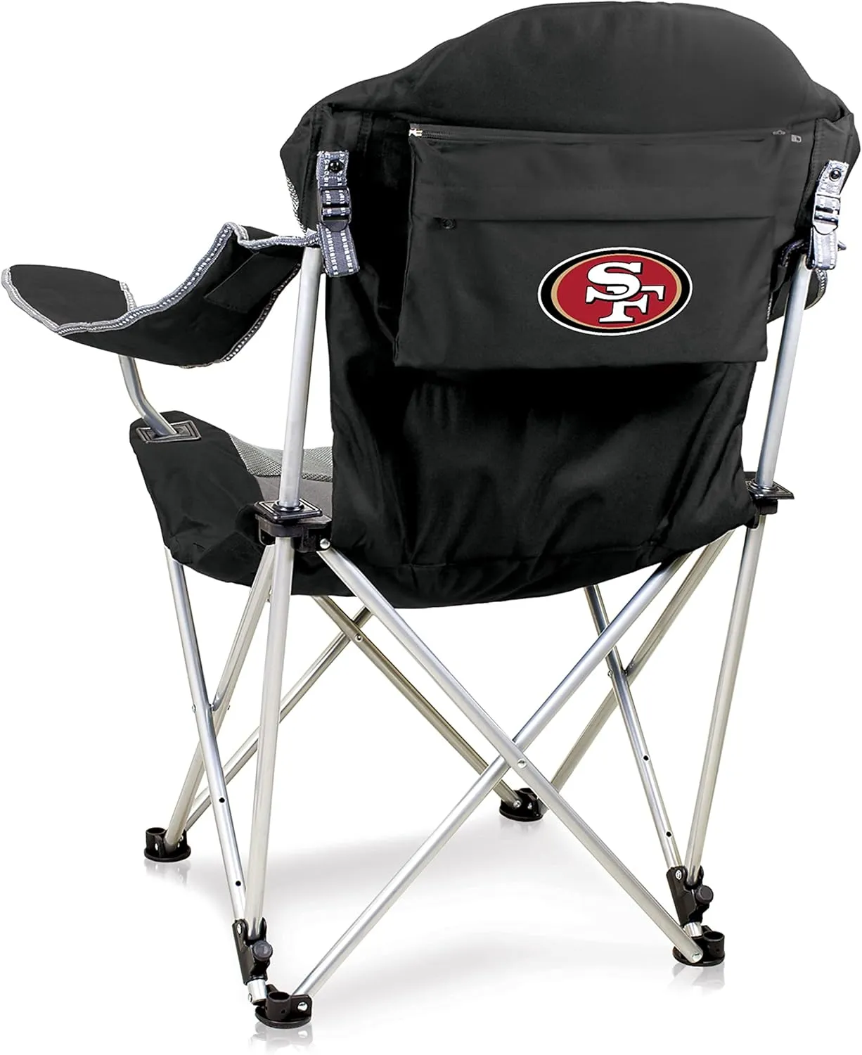 PICNIC TIME NFL Reclining Camp, Beach Adults, Sports Chair with Carry Bag