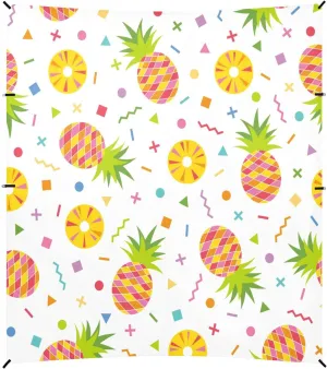Pineapple and Colorful Geometric Beach Tent Camping Sun Shelters Portable Outdoor Canopy Sun Shade for Camping Trips Fishing Backyard Fun or Picnics Easy Setup with Carrying Bag