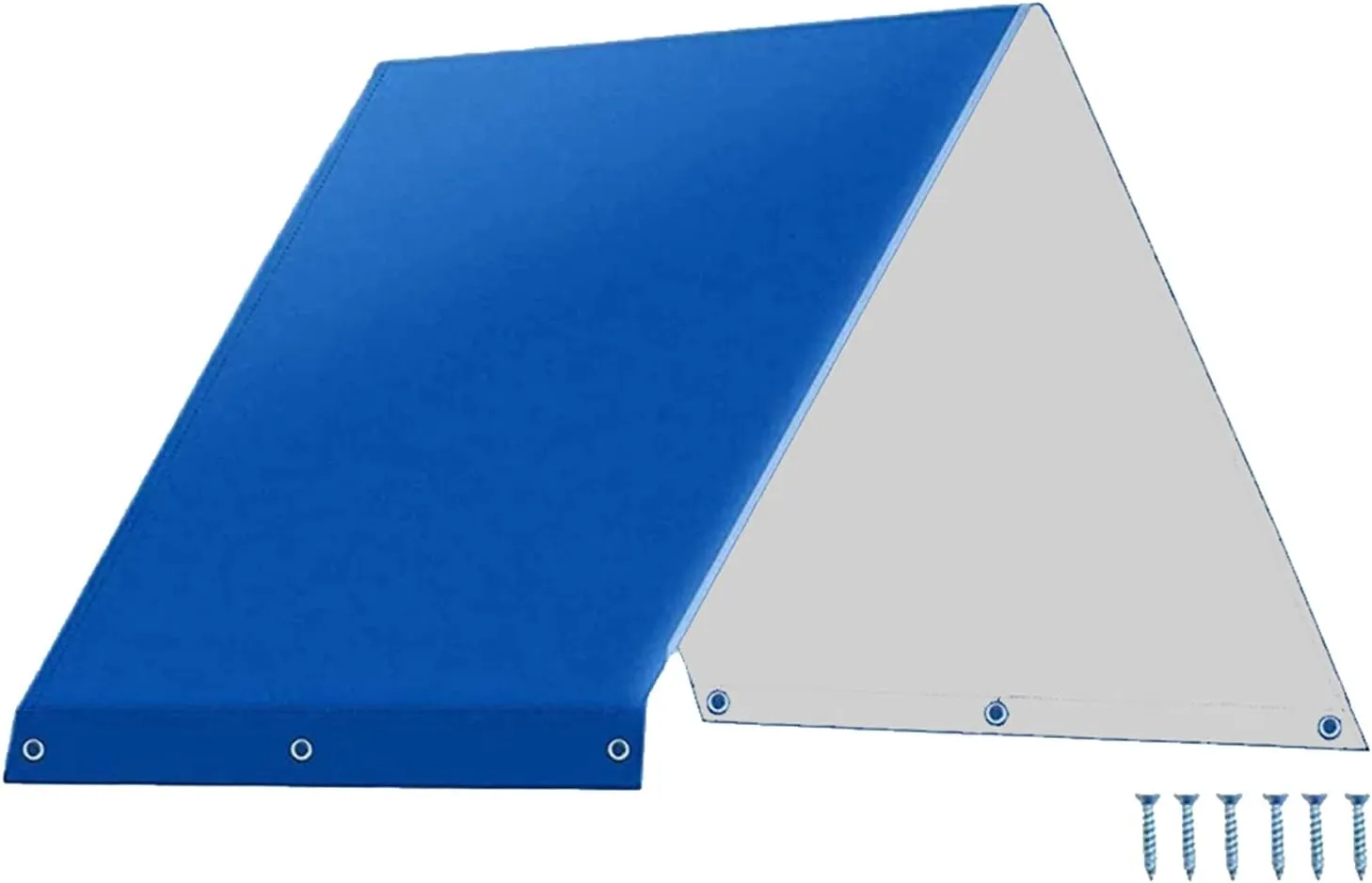 Playground Replacement Canopy,52" x 90" Outdoor Swingset Shade Kids Playground Roof Canopy Waterproof Cover Replacement Tarp Sunshade UV Protection,Kids Playground Roof Canopy (Blue)