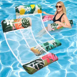 Pool Floats - 2 Pack Inflatable Pool Floats Rafts, Thick Pool Float Lounger Water Hammock, Adult Size