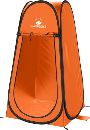 Pop Up Pod - Privacy Shower Tent, Dressing Room, or Portable Toilet Stall with Carry Bag for Camping, Beach, or Tailgate by Wakeman Outdoors