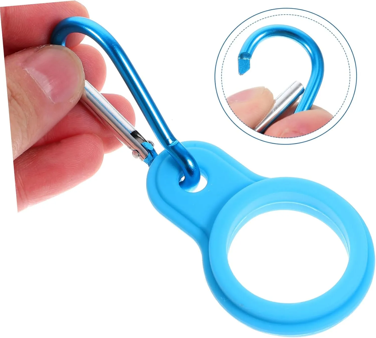 POPETPOP 24pcs Silicone Kettle Clips Multipurpose Bottle Hooks for Easy Carrying Random Color for Backpack Bike Use Space-Saving Design for Active Lifestyles