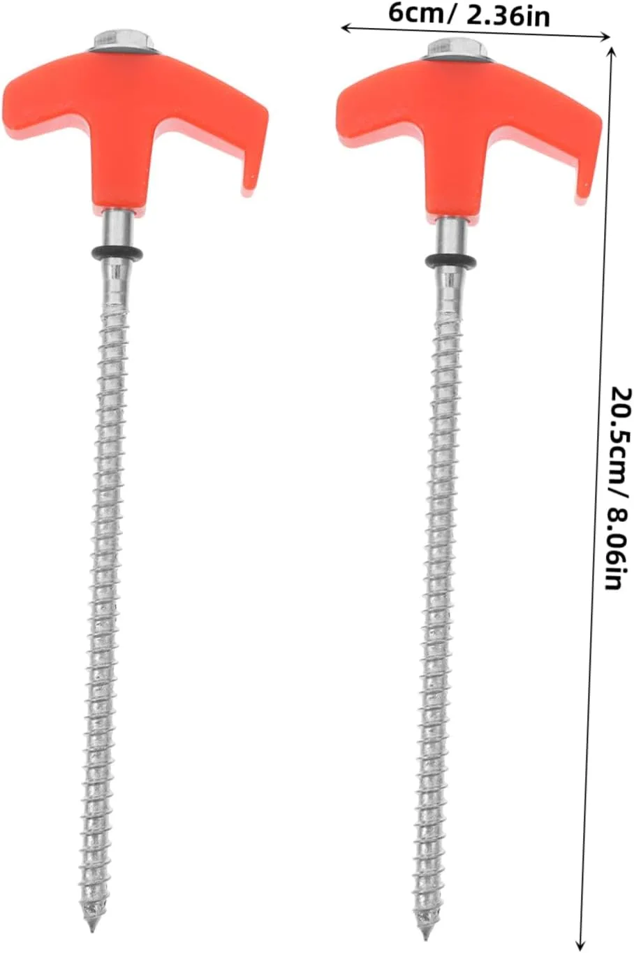 POPETPOP 4 Pack Tent Ground Pegs Outdoor Camping Stakes Windproof Design Metal Stakes for Sheds Tarp Tarps Gazebos