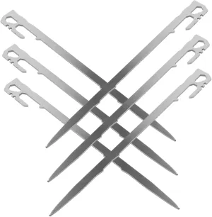 POPETPOP 6pcs Heavy Duty Tent Stakes for Outdoor Camping Beach and Garden Use Lightweight Ground Nails for Tarp Gazebo and Tent Anchoring