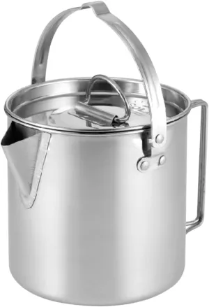 POPETPOP Boiling Water Pot Portable Kettle for Hot Water Outdoor Tea Kettle Stainless Steel 1.2l and Safe for Family Use