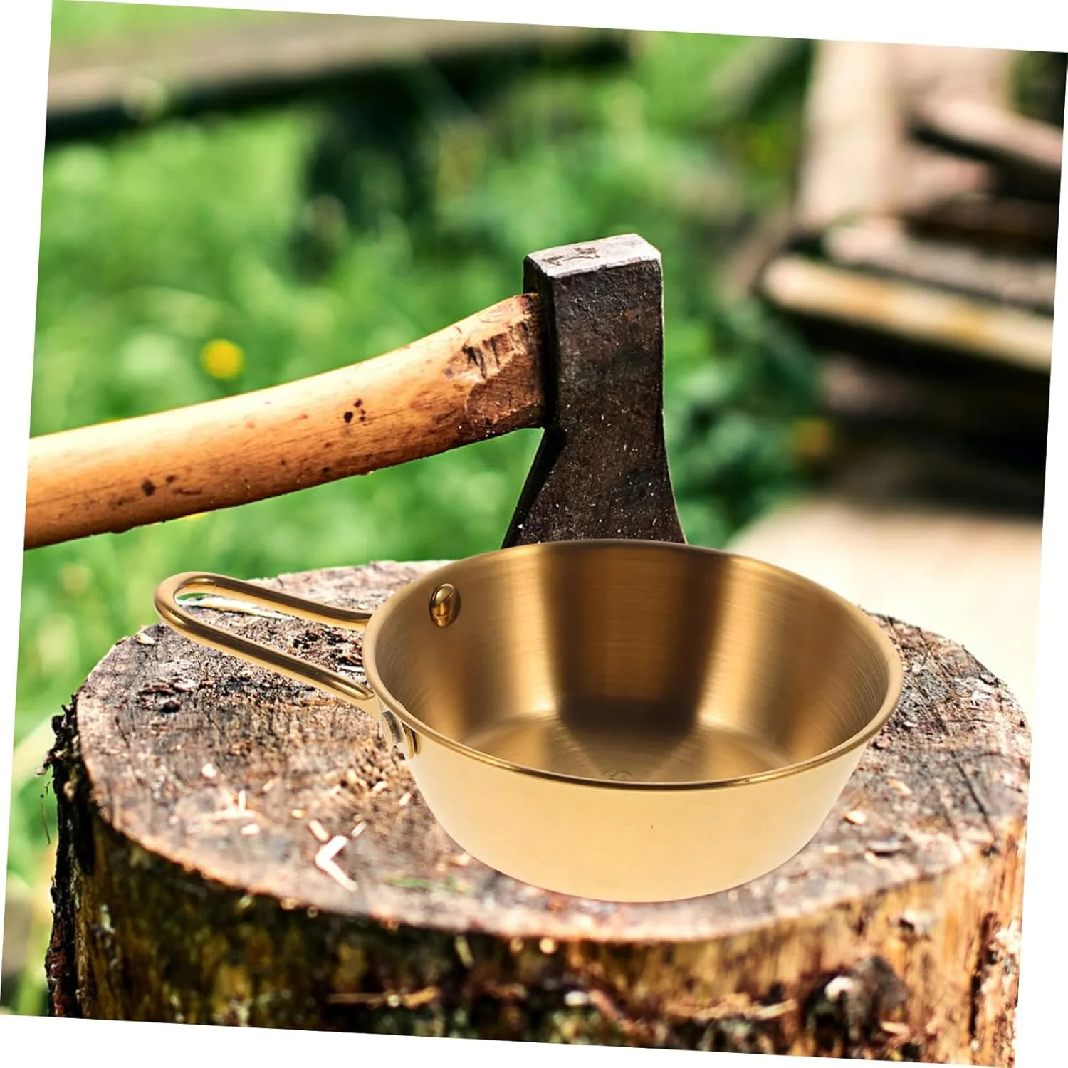 POPETPOP Camping Bowl Set Lid Collapsible Camping Bowls Portable Outdoor Dining