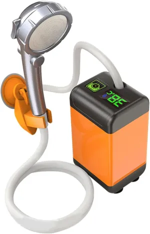 Portable Camp Shower Outdoor USB Rechargeable Electric Shower Pumps for Camping Hiking Car Washing Gardening Pet Cleans