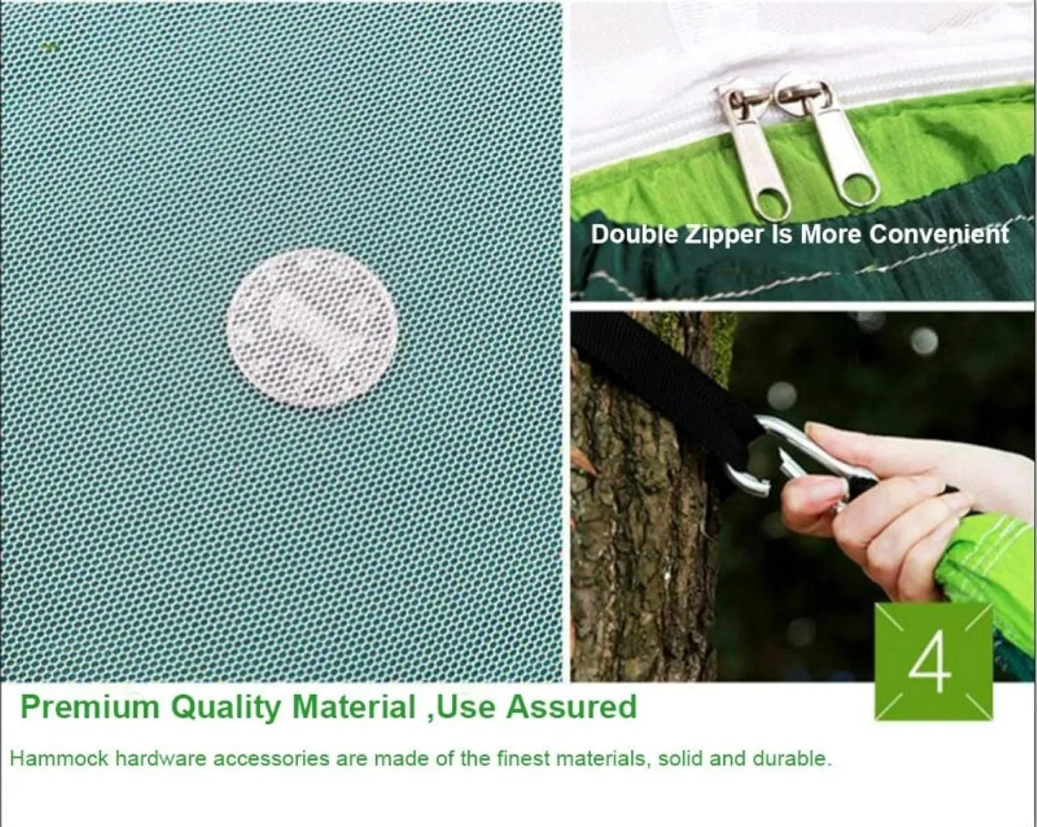Portable Camping Hammock Lightweight and Tent Awning Rain Fly Tarp Waterproof Mosquito Net Hammock Canopy 210T Nylon Hammocks Blueandgray