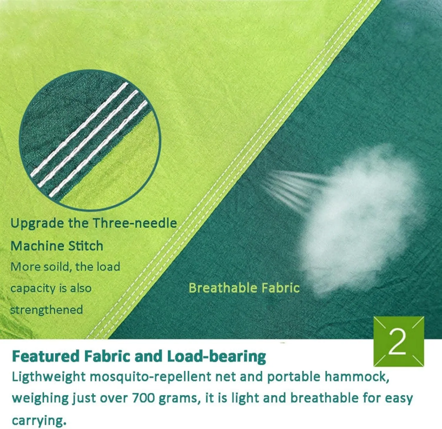Portable Camping Hammock Lightweight and Tent Awning Rain Fly Tarp Waterproof Mosquito Net Hammock Canopy 210T Nylon Hammocks Blueandgray