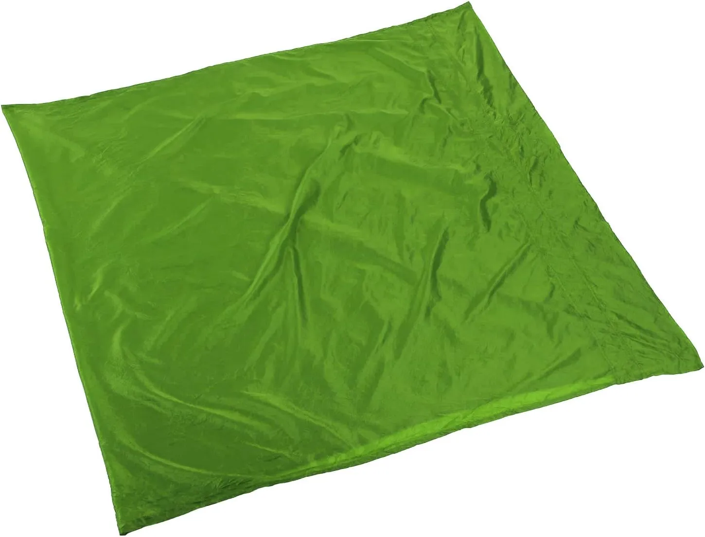 Portable Camping Hammock, Parachute Design with Anti Rollover Sides, Foldable to Palm Size, 200kg Bearing Capacity, Reinforced Aluminum Hooks, High Toughness Nylon Silicone (Grass Green)